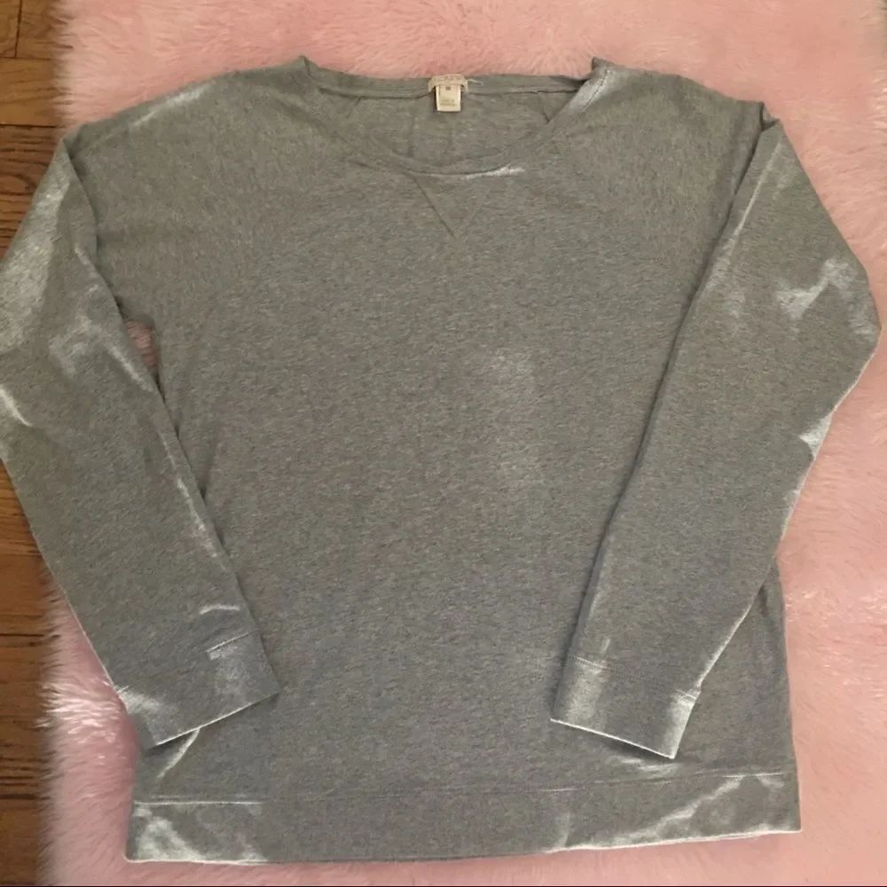 J Crew 3/4 Sleeve Basic Top - Picture 4 of 6